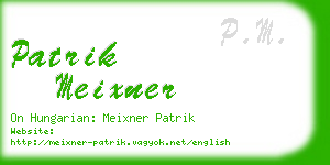 patrik meixner business card